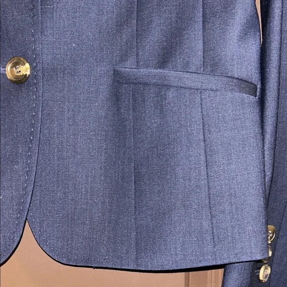 Talbots Women's Navy Wool Blend Blazer NWOT Sz 8P - Picture 7 of 12